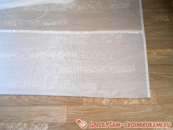 как подшить занавеску