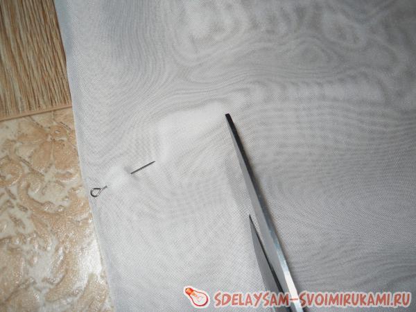 как подшить занавеску