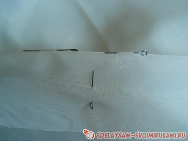 как подшить занавеску