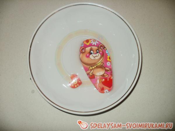 кладем в теплую воду