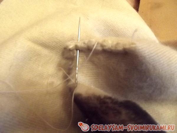 сшить лоскут меха