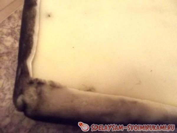 чехол надевается на поролон