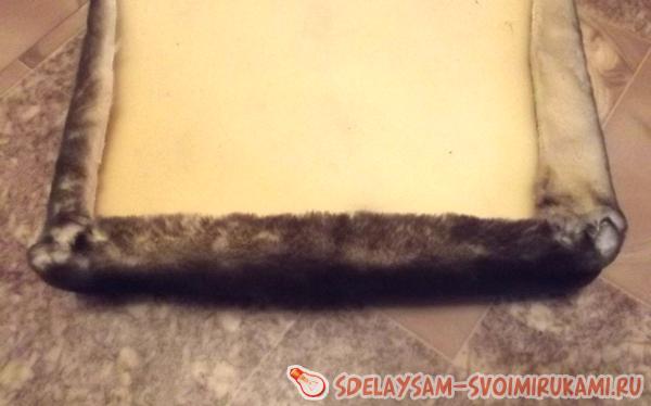 чехол надевается на поролон