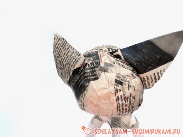формирование мордочки кота