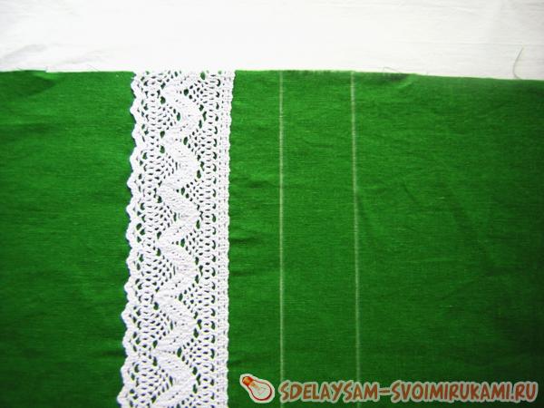Прикладываем кружево