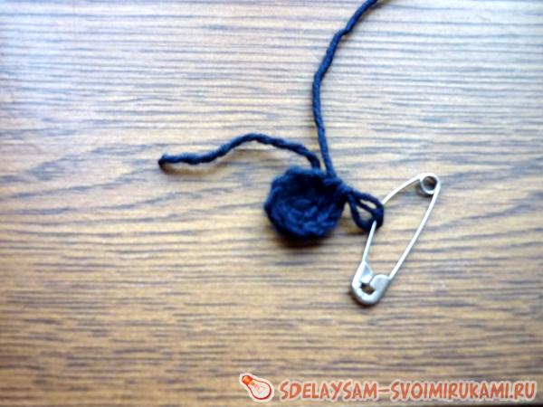 без накида до отмеченной петли