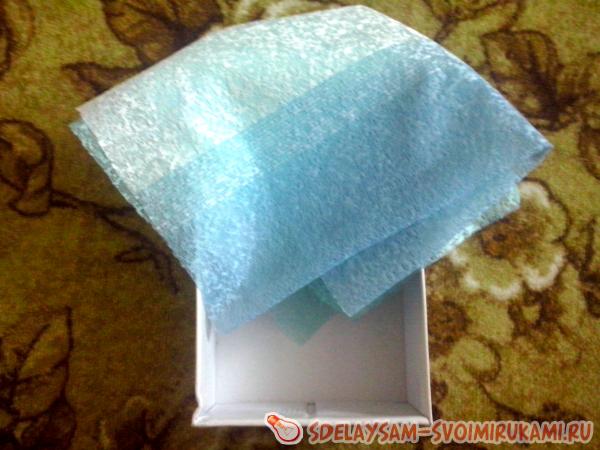 ткань сворачиваем