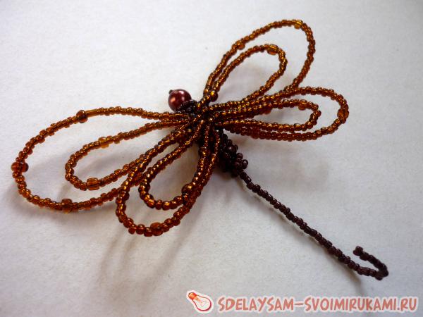 стрекоза из бисера