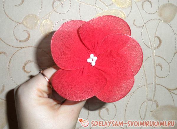 Цветок из капрона