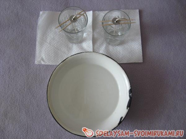 Заливаем стаканчики