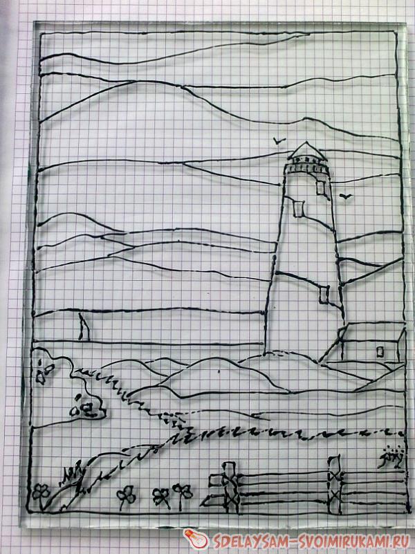 витраж выполненный на стекле