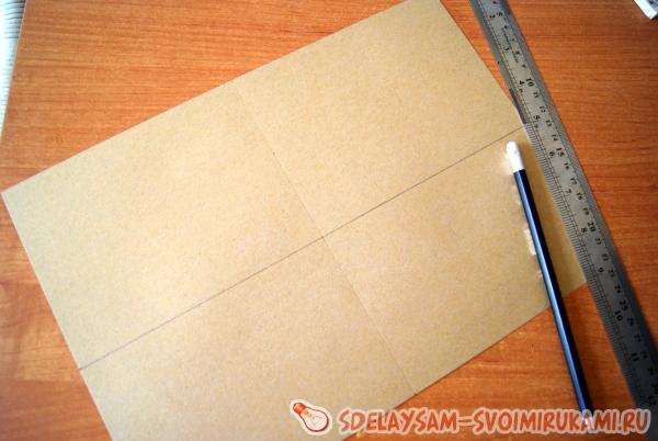 разметим лист крафт бумаги