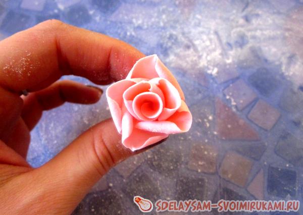 формируем розу