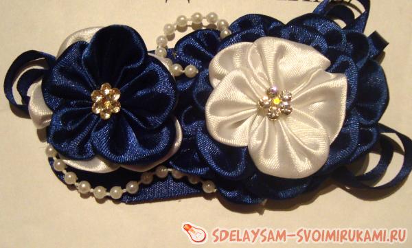 Ободок Синяя волна