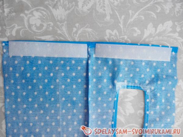 Пришейте липучку