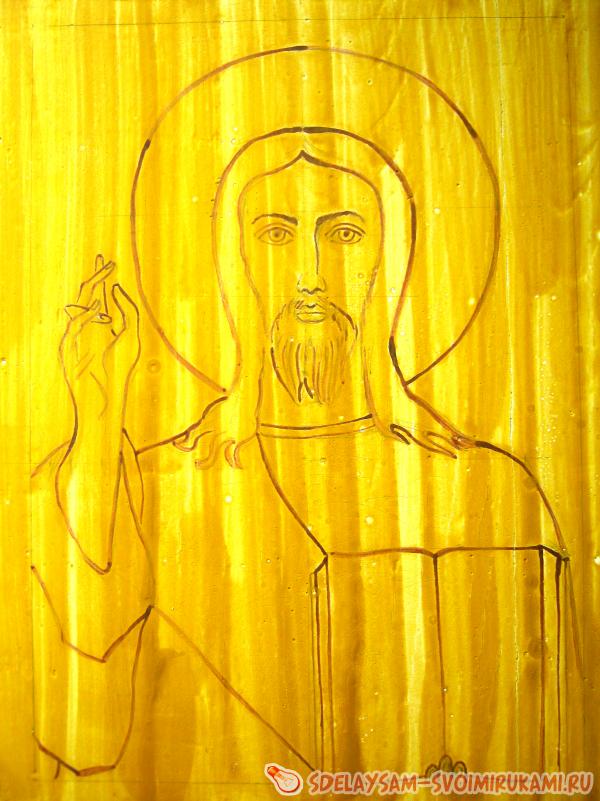 водой и клеем ПВА в один два слоя