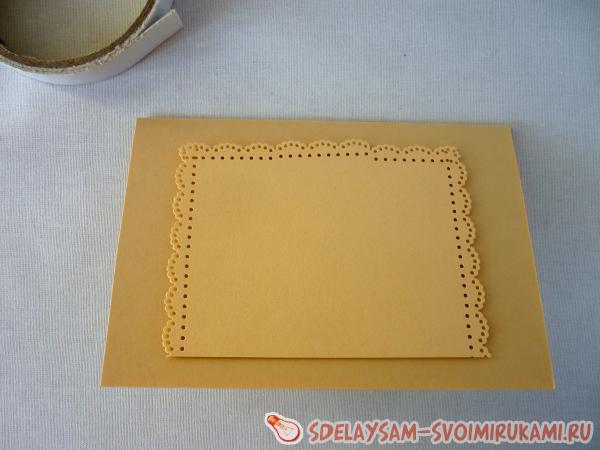 Клеим на заготовку