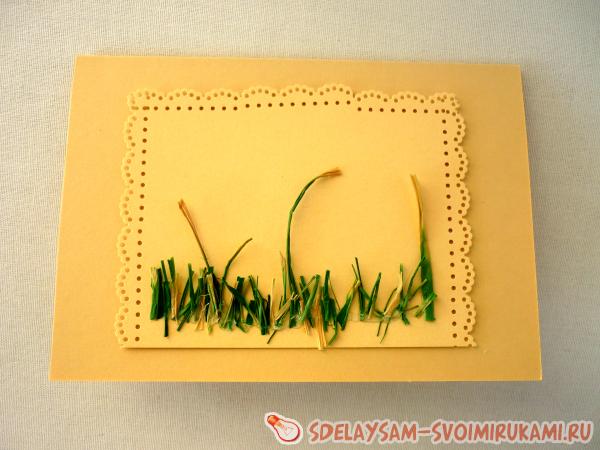 наносим термоклей тонким слоем