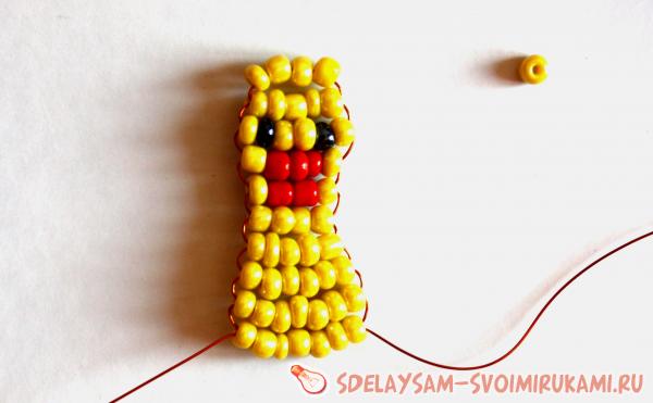 нанизываем и фиксируем по схеме