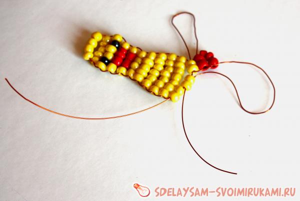плетению уточки из бисера