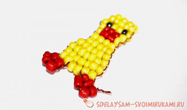 плетению уточки из бисера