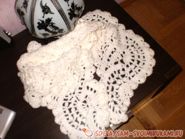 Ажурный шарф своими руками