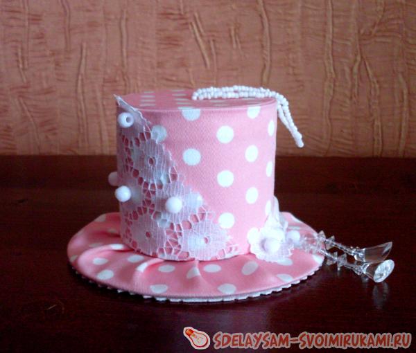 елочная игрушка Шляпка