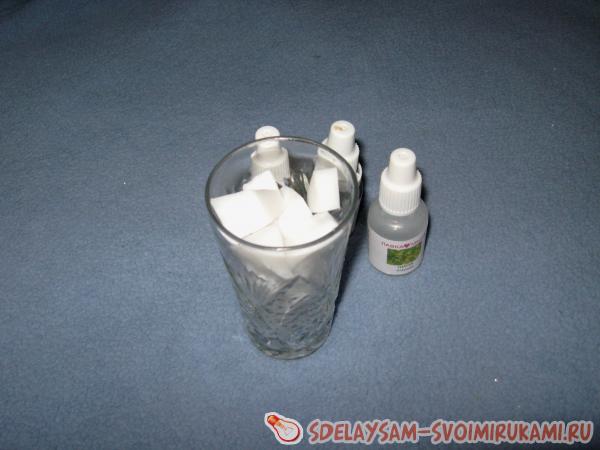 добавляем красный краситель