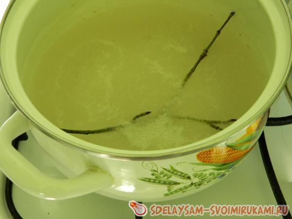 Варим снежную веточку