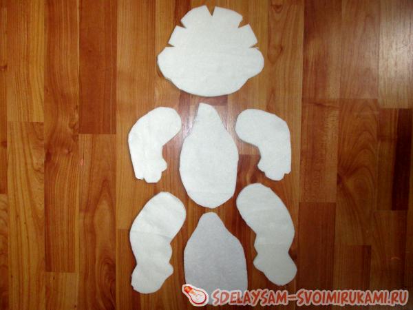 Выкройку увеличьте до размеров