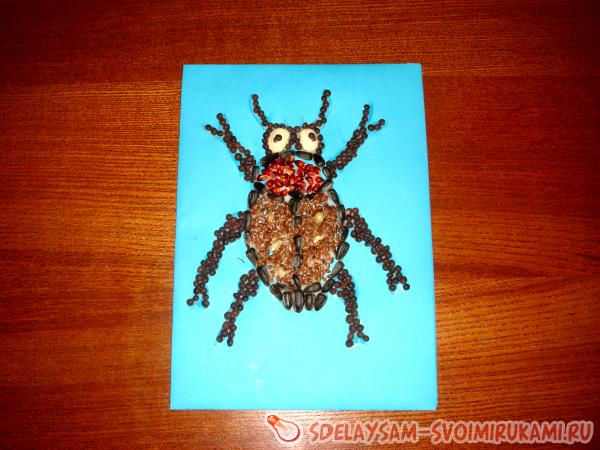 Жук из зерен и семян