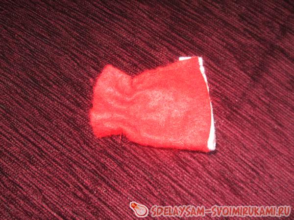 Прошила с изнаночной стороны