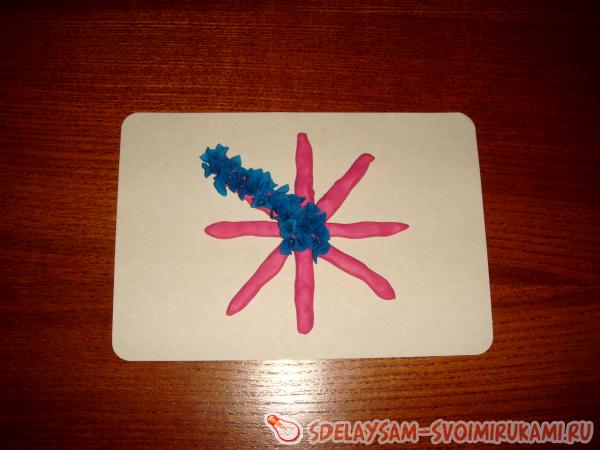 Снежинка из гофрированной бумаги