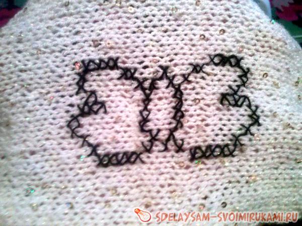 Оригинальный хомут с вышивкой