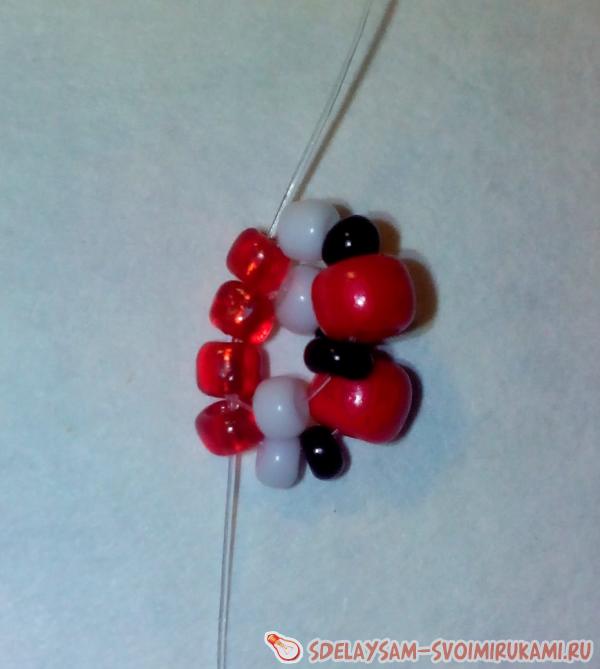 Спиральный жгут из бисера