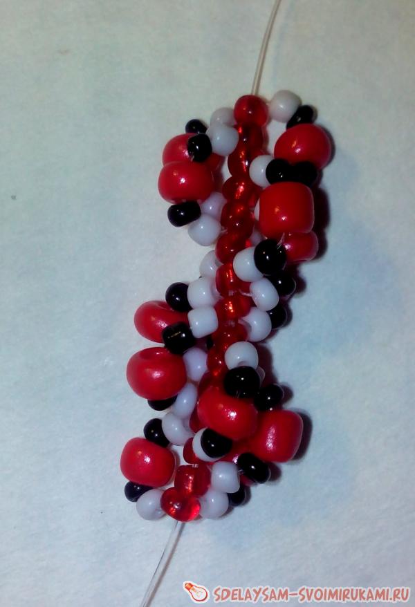 Спиральный жгут из бисера