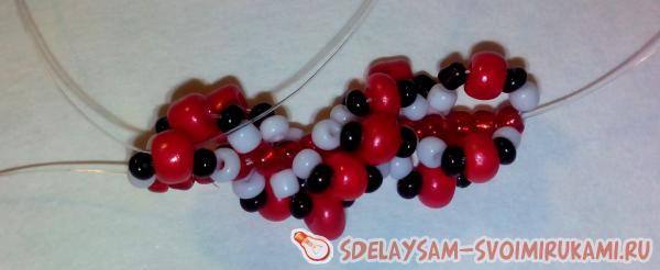 Спиральный жгут из бисера