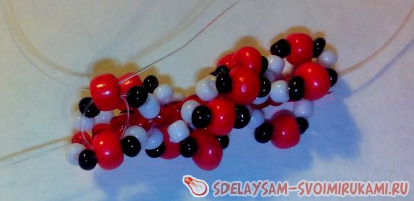 Спиральный жгут из бисера