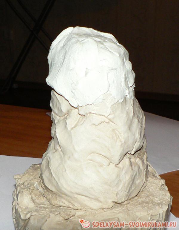 Лепка фигурки совенка