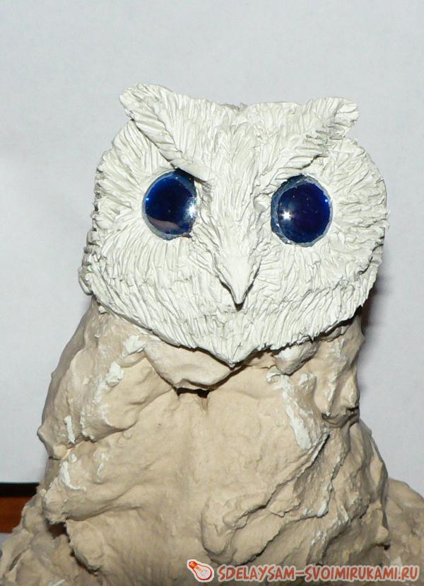 Лепка фигурки совенка
