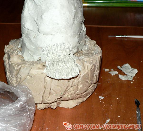 Лепим спинку