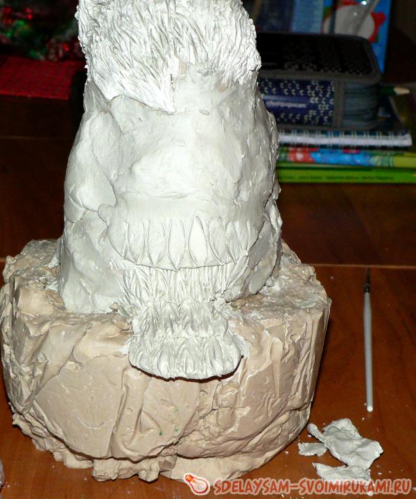 Лепим спинку