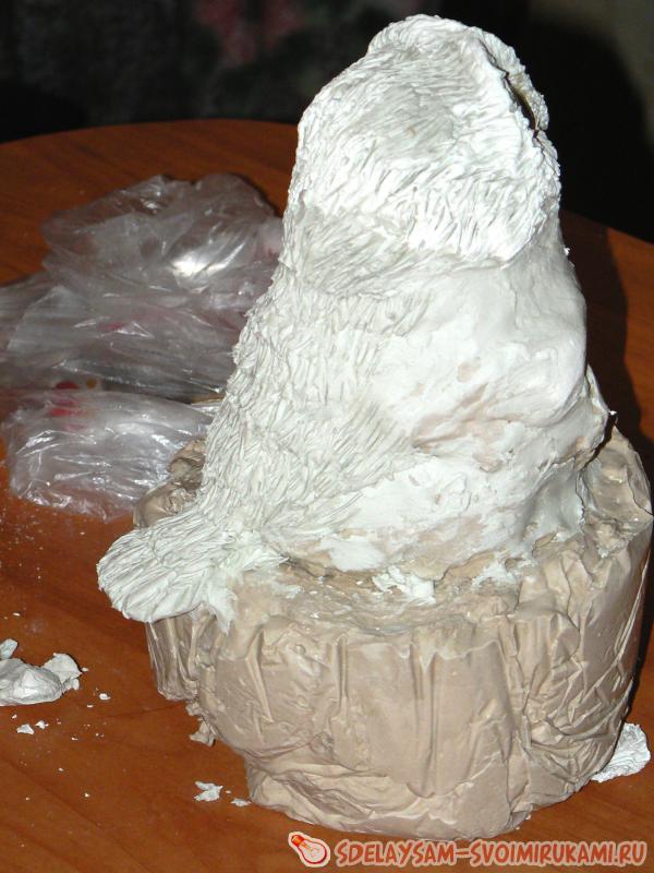 Лепка фигурки совенка