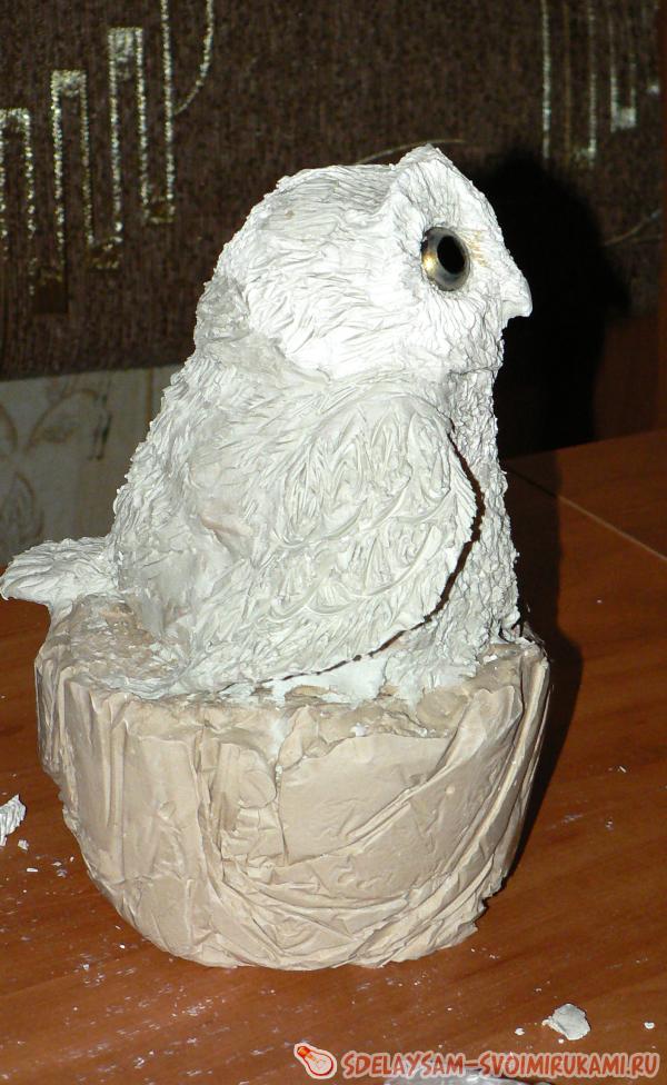 Лепка фигурки совенка