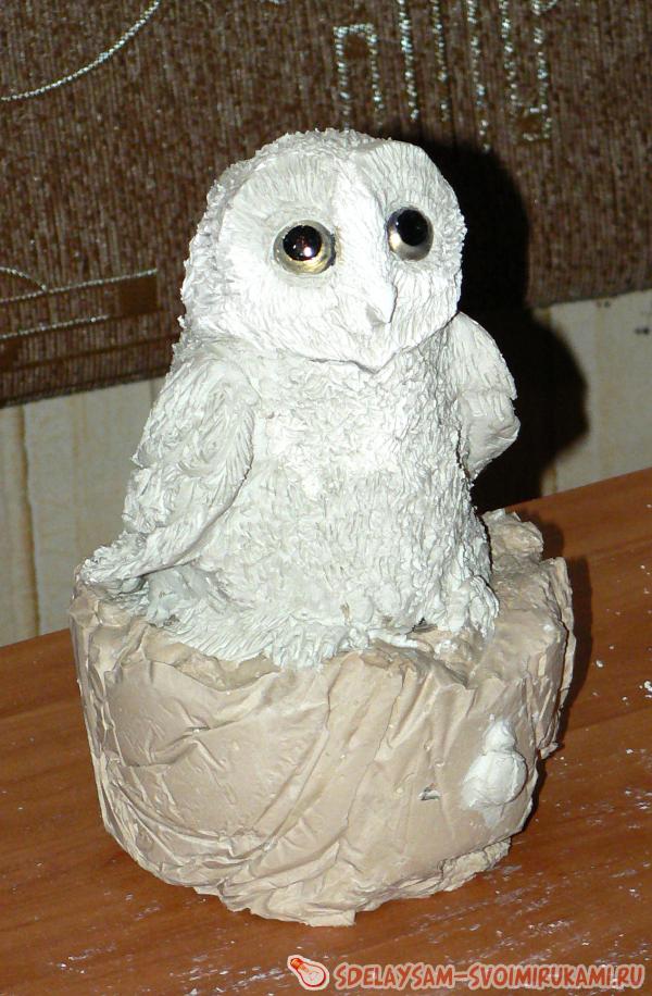 Лепка фигурки совенка