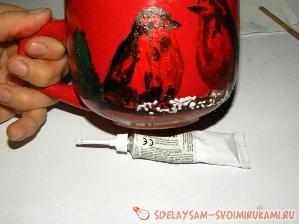 начинаем сушить чашку