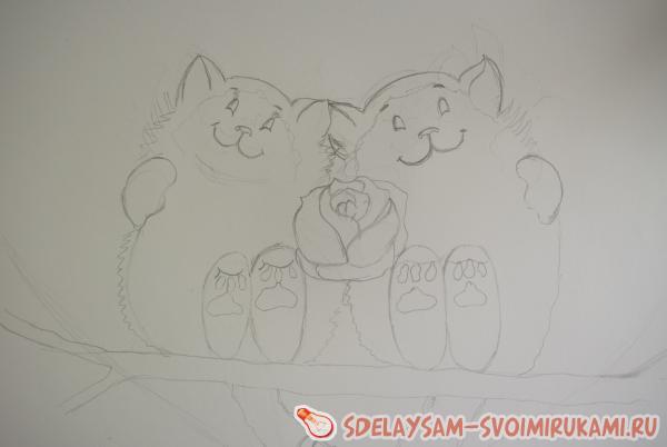 Влюбленные котейки