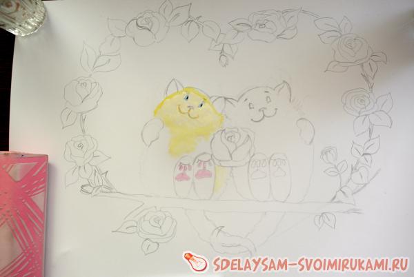 Влюбленные котейки