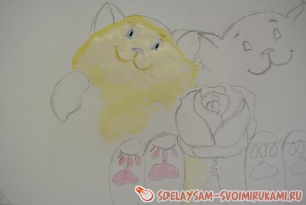 Влюбленные котейки