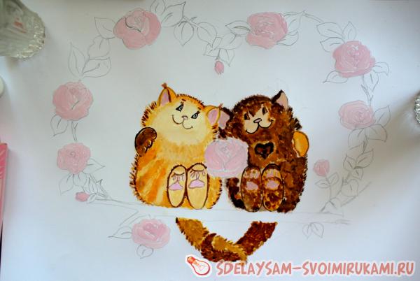 Влюбленные котейки